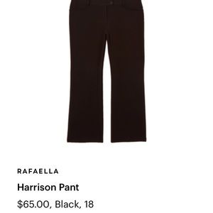 Rafaella 18W black pants